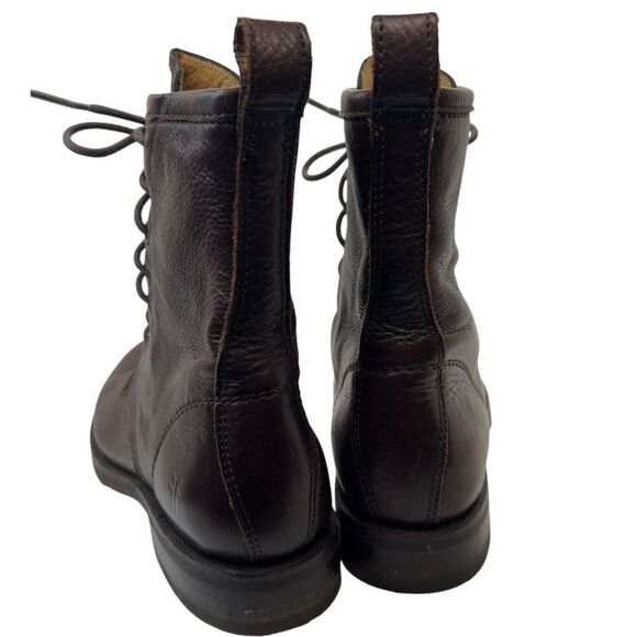 Frye Veronica Combat Boot Bootie lace up 3476276 6b - Picture 5 of 14